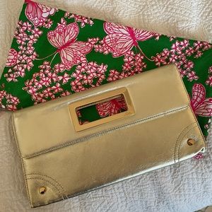 Lilly Pulitzer Gold Clutch